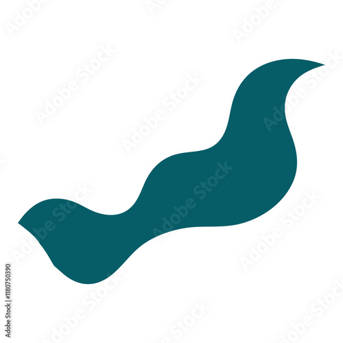 Abstract Organic Sea Shape