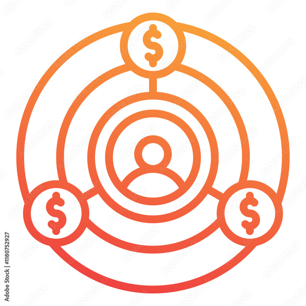 Portfolio Diversification Icon Portfolio Diversification Icon
