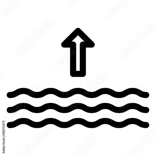 high sea level icon