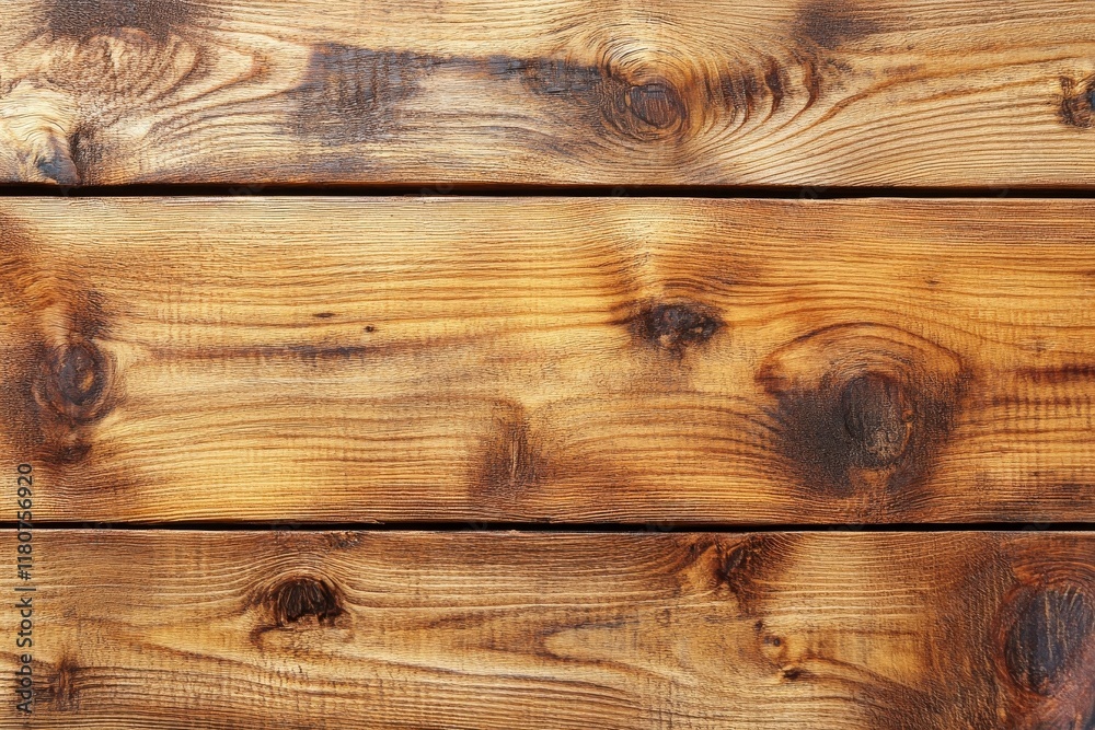 Fototapeta premium Rustic Wooden Texture Background: Brown, Knotted Planks