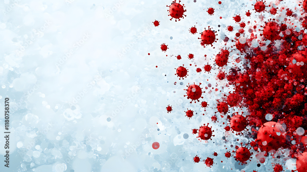Covid-19 virus spread visualization abstract art digital design scientific environment macro view data representation Covid-19 virus spread visualization abstract art digital design scientific environment macro view data representation