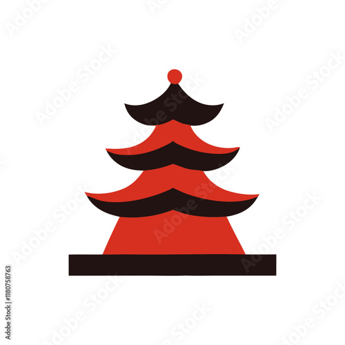 Abstract Chinese New Year Shape