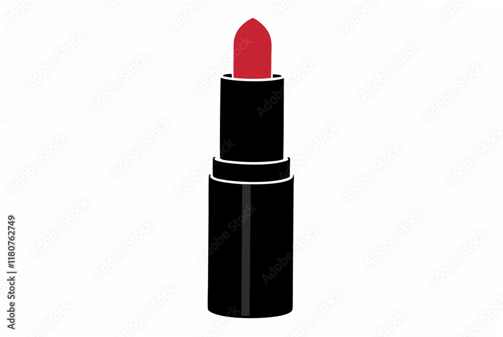 lipstick silhouette vector illustration lipstick silhouette vector illustration