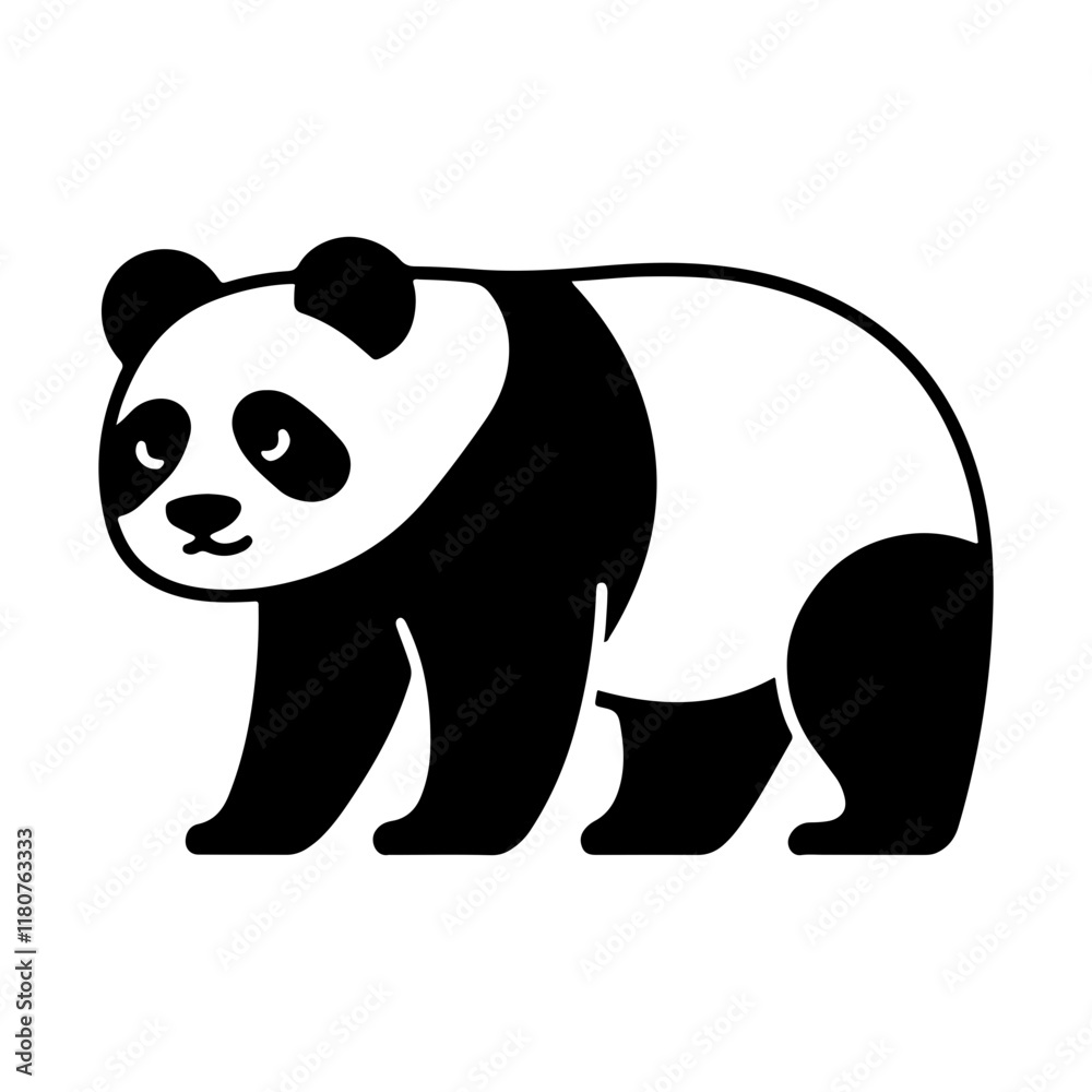 Naklejka premium Panda
