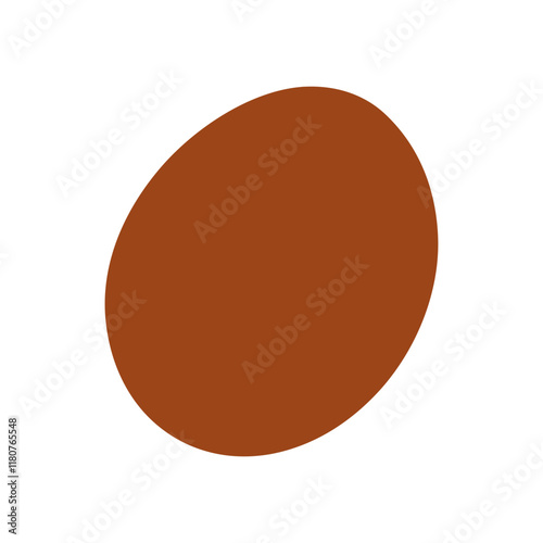 Abstract Organic Mocha Mousse Shape