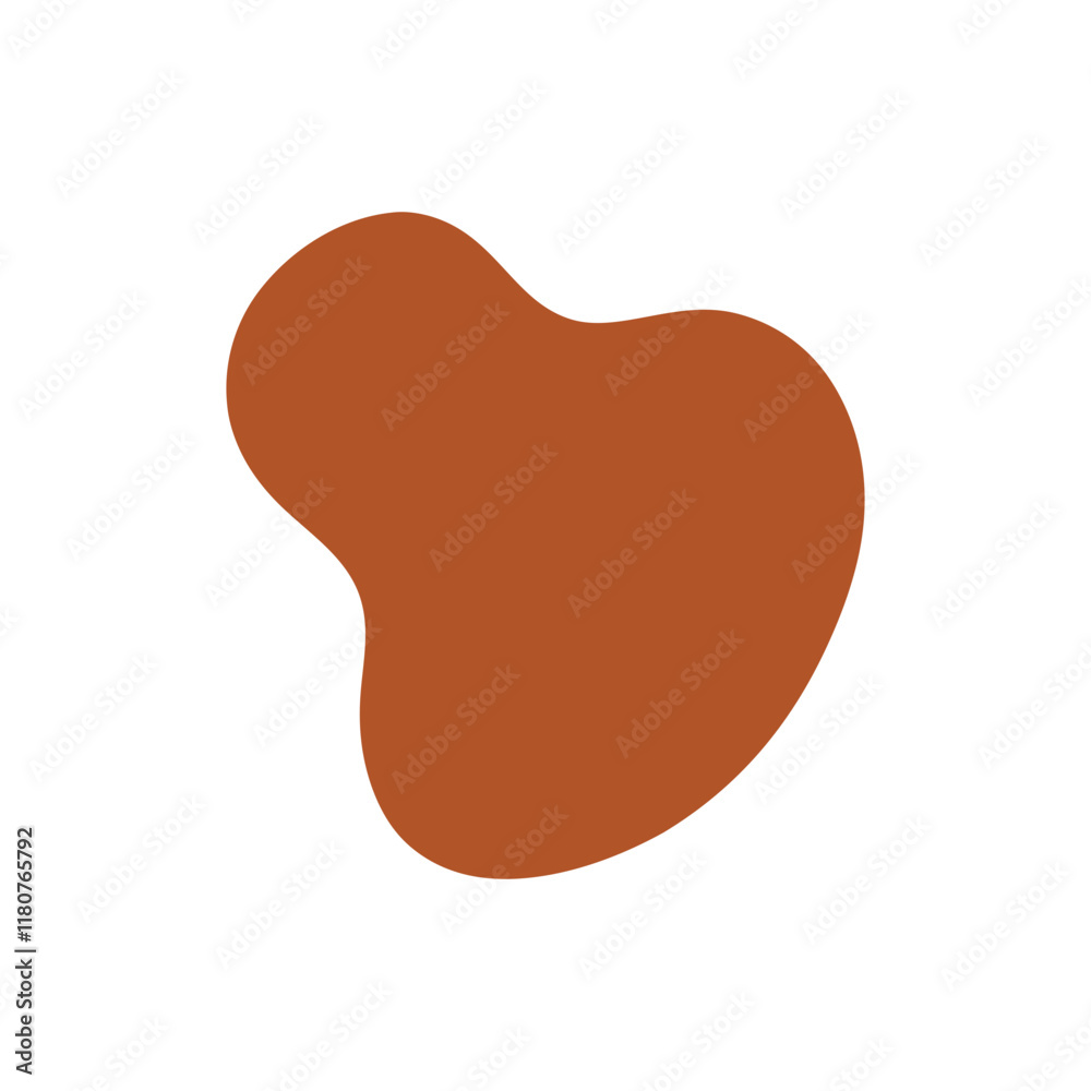 Abstract Organic Mocha Mousse Shape Abstract Organic Mocha Mousse Shape