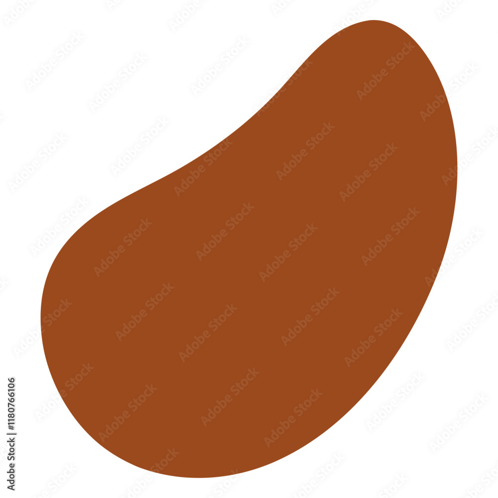 Abstract Organic Mocha Mousse Shape Abstract Organic Mocha Mousse Shape