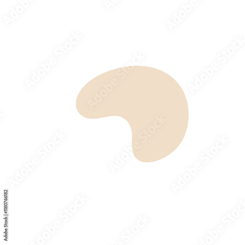 Abstract Organic Mocha Mousse Shape