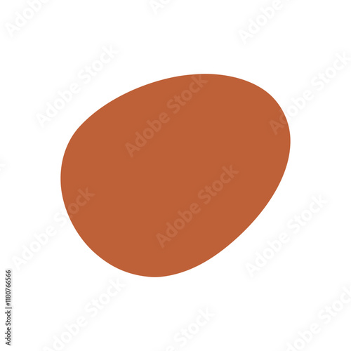 Abstract Organic Mocha Mousse Shape