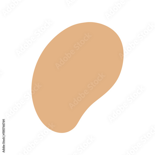 Abstract Organic Mocha Mousse Shape
