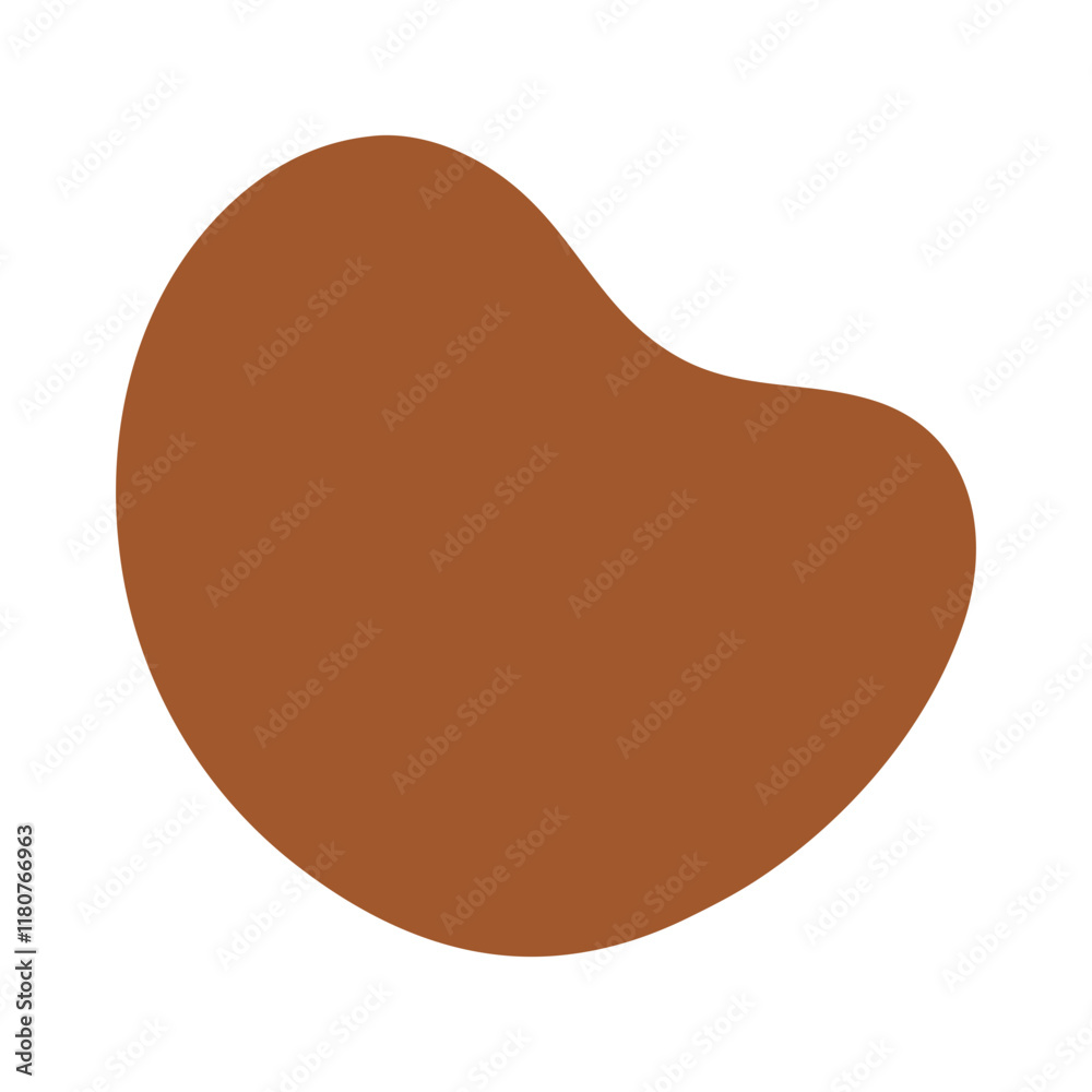 Abstract Organic Mocha Mousse Shape Abstract Organic Mocha Mousse Shape