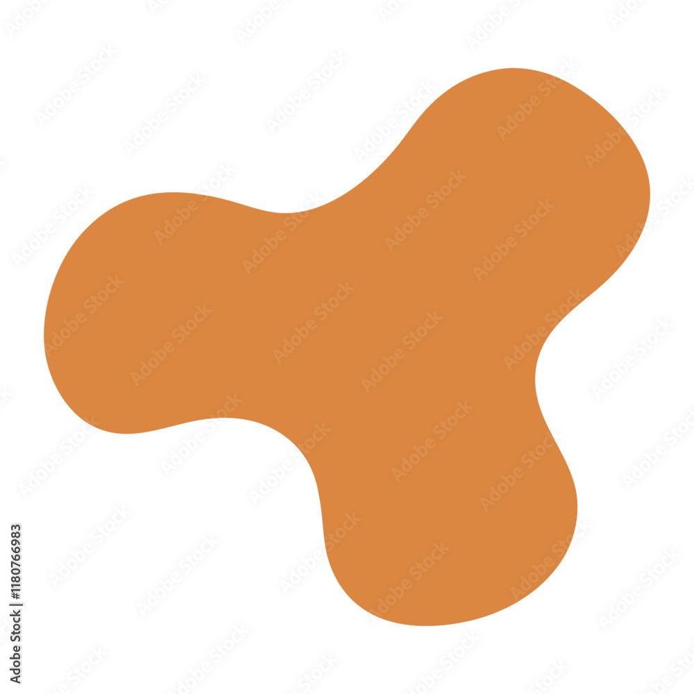 Abstract Organic Mocha Mousse Shape Abstract Organic Mocha Mousse Shape