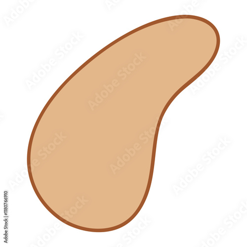 Abstract Organic Mocha Mousse Shape