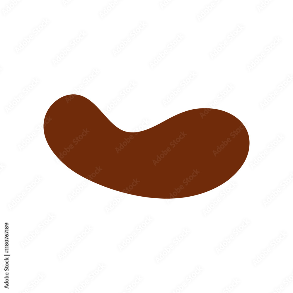 Abstract Organic Mocha Mousse Shape Abstract Organic Mocha Mousse Shape