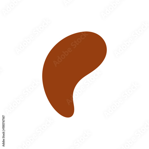 Abstract Organic Mocha Mousse Shape