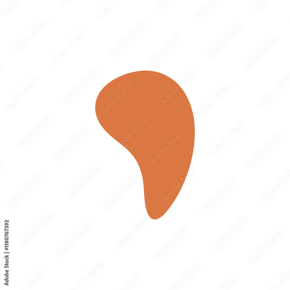 Abstract Organic Mocha Mousse Shape Abstract Organic Mocha Mousse Shape
