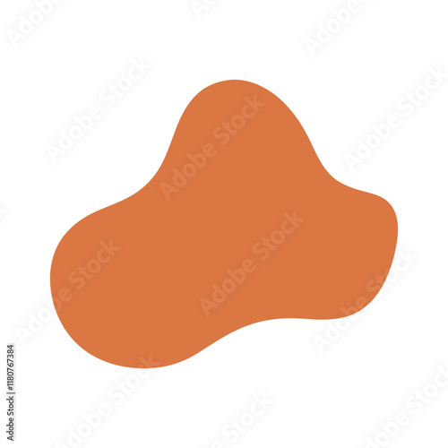 Abstract Organic Mocha Mousse Shape