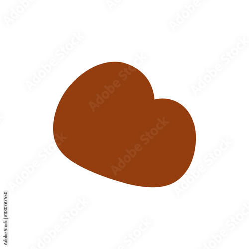 Abstract Organic Mocha Mousse Shape
