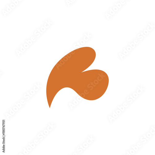 Abstract Organic Mocha Mousse Shape