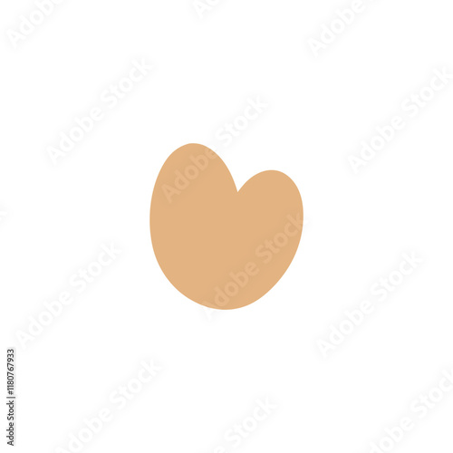 Abstract Organic Mocha Mousse Shape