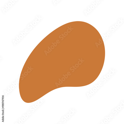 Abstract Organic Mocha Mousse Shape