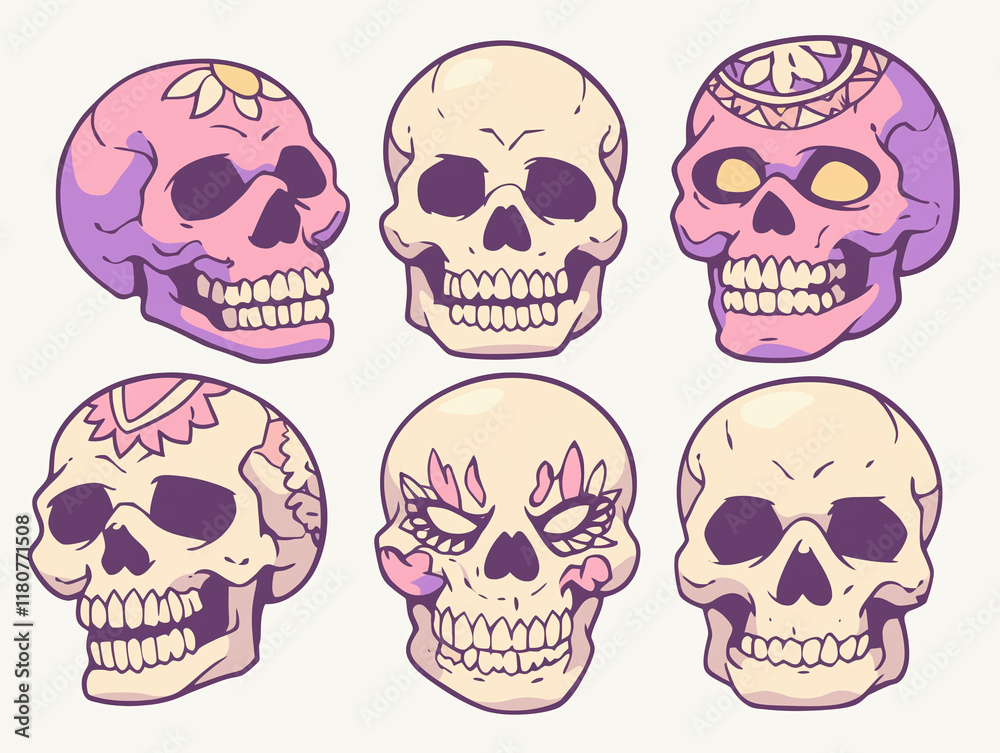 Collection of Decorative Skulls