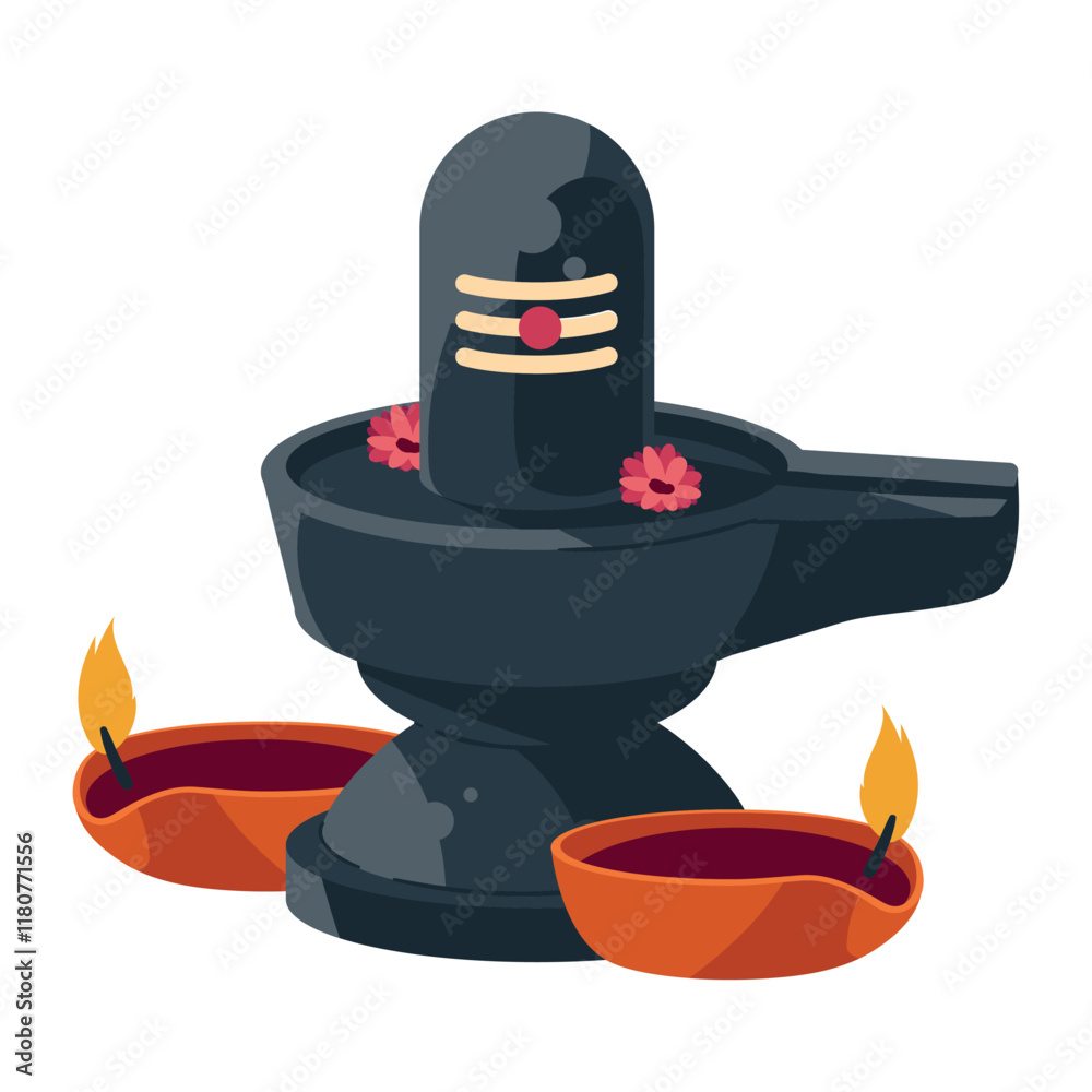 shivaratri lingam and lamps shivaratri lingam and lamps