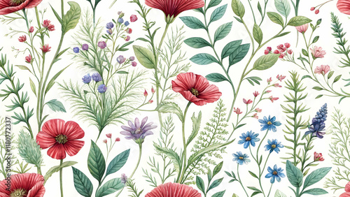 Wallpaper Mural Seamless Pattern Flower Patterns in Stunning , Use for Print & Digital Design Fashion & Textiles., Home Decorate, Product Design. Torontodigital.ca