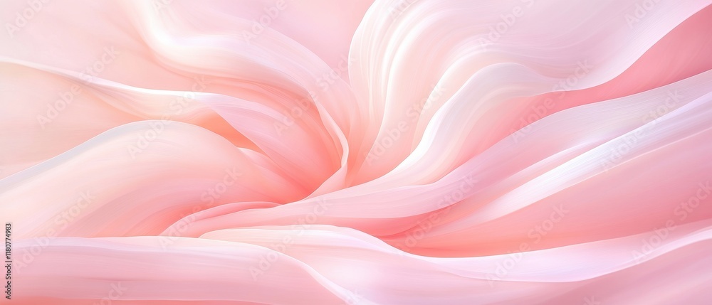 Fototapeta premium A pink and white abstract image of a flower