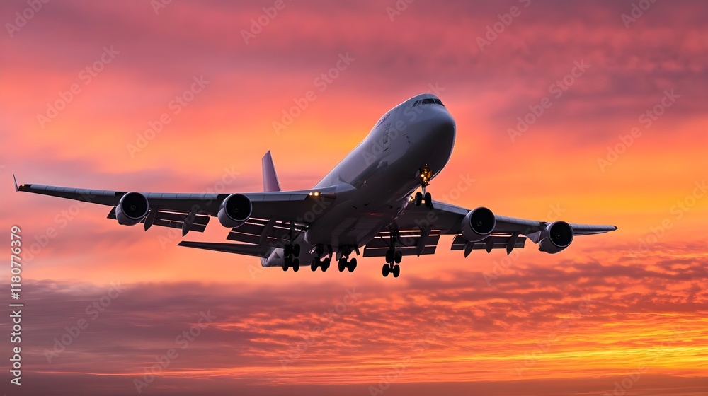 airplane sunset landing, dramatic sky - dramatic skies airplane sunset landing, dramatic sky - dramatic skies