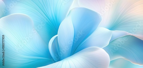 A blue flower with a white center