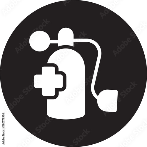 Oxygen Tank glyph icon