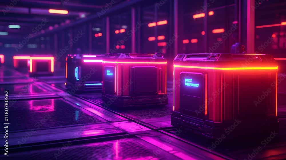 neon servers: cyberpunk data center - cyberpunk aesthetics neon servers: cyberpunk data center - cyberpunk aesthetics