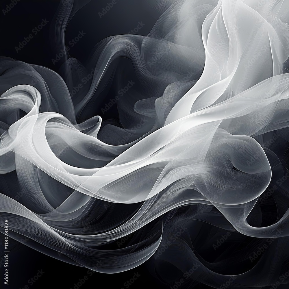 White smoke background, abstract, white and black color, Generative AI White smoke background, abstract, white and black color, Generative AI