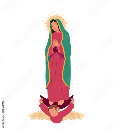 virgin of guadalupe cartoon