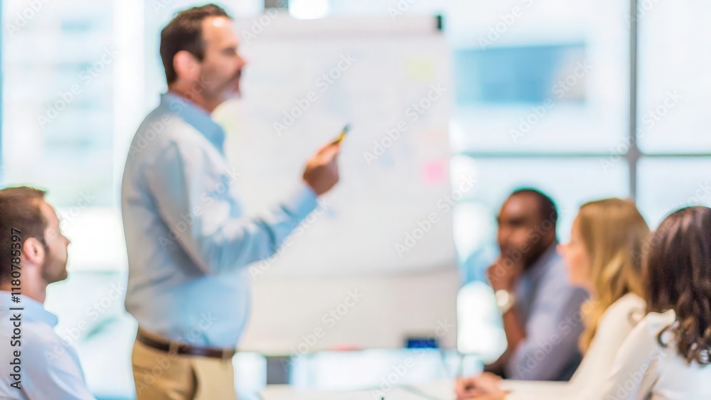 Visionary Leadership in Action: A business leader sharing a visionary idea with their team in a conference room, with a blurred background to accentuate teamwork.
Visionary Leadership in Action: A business leader sharing a visionary idea with their team in a conference room, with a blurred background to accentuate teamwork.