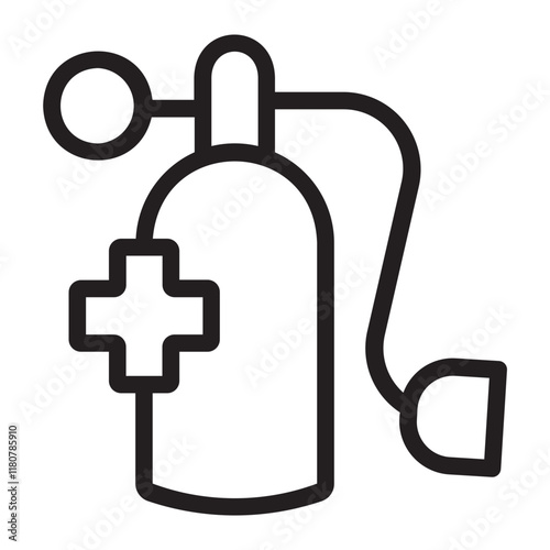 Oxygen Tank line icon