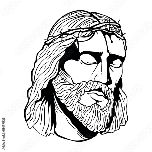 jesus christ figure sketch