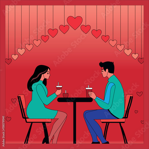 its a beautiful valentine day vector design