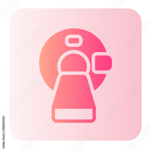 CT scan gradient icon