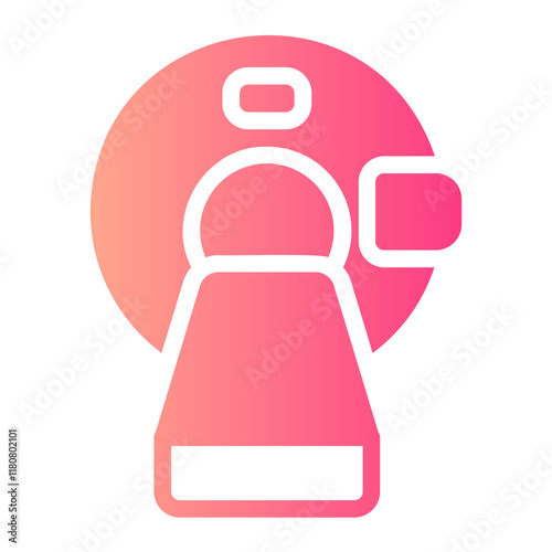 CT scan gradient icon