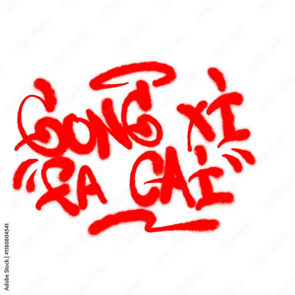 Create a graffiti style font with a Chinese New Year theme Create a graffiti style font with a Chinese New Year theme