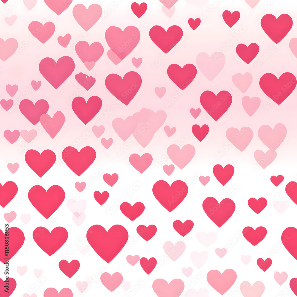Valentine’s Day Seamless Heart Pattern Background – Pink and White Gradient Heart Shapes for Romantic Decoration, Love-Themed Wallpaper, Wedding Invitation Design Valentine’s Day Seamless Heart Pattern Background – Pink and White Gradient Heart Shapes for Romantic Decoration, Love-Themed Wallpaper, Wedding Invitation Design