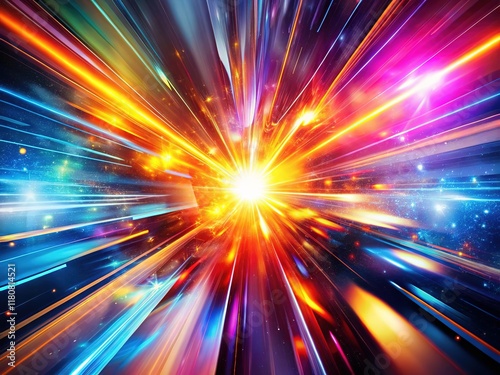 Abstract Action Background: Bright Colors, Dynamic Energy, Sharp Focus, Powerful Mood