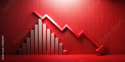 Economic Recession Impact Graph - Downward Trend