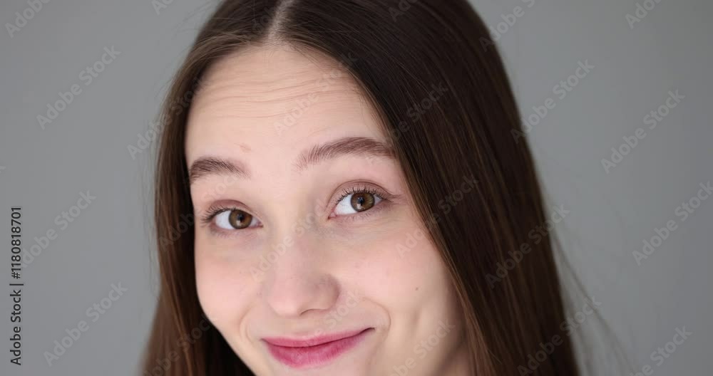 Portrait of a pretty flirtatious flirting beautiful woman winking Portrait of a pretty flirtatious flirting beautiful woman winking