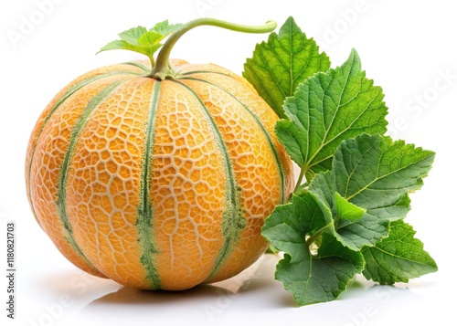 Muskmelon Side View Studio Shot - Botanical Photography
