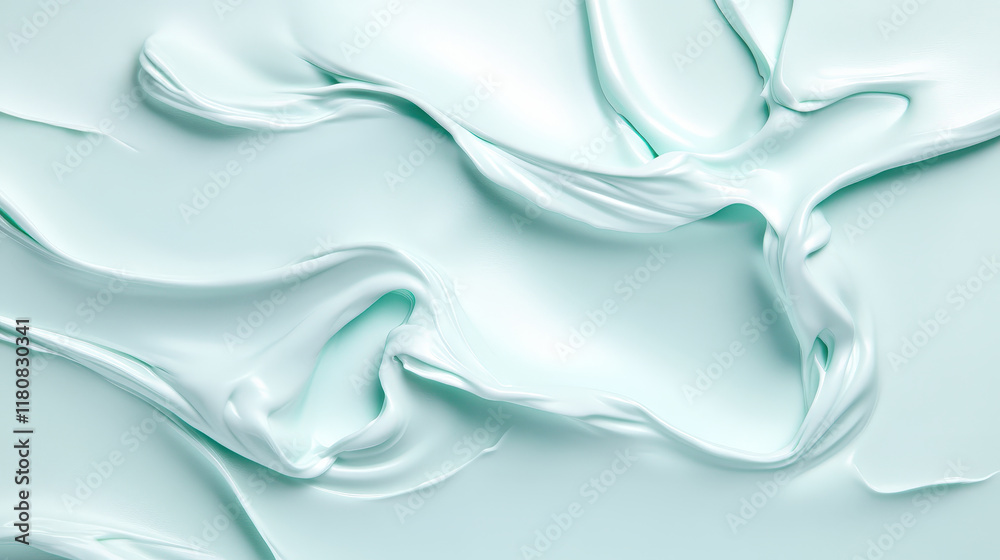 Obraz premium Textured Still Life of Creamy Pistachio Milkshake Mixture Captured in a Cinematic Style, Ideal for Food Photography and Culinary Projects