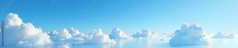 High altitude clouds scattered across a clear blue sky with a subtle gradient effect, airy texture, gradient High altitude clouds scattered across a clear blue sky with a subtle gradient effect, airy texture, gradient