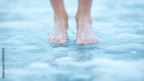 Winter's Embrace: Bare Feet...